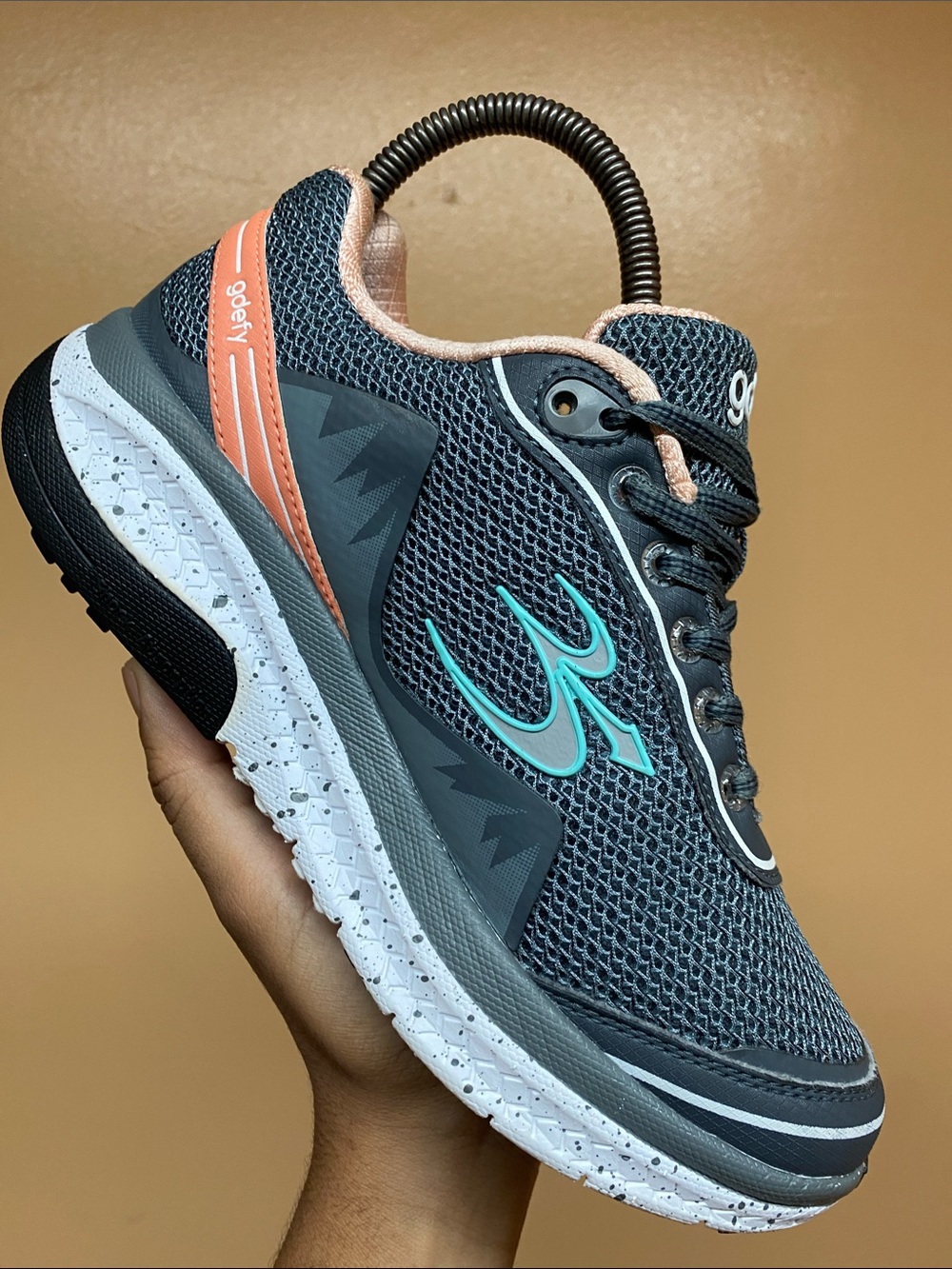 Gravity Defyer G-Defy Mighty Walk Women's Walking Sneakers “Gray Salmon” Size 7 - Picture 11 of 17